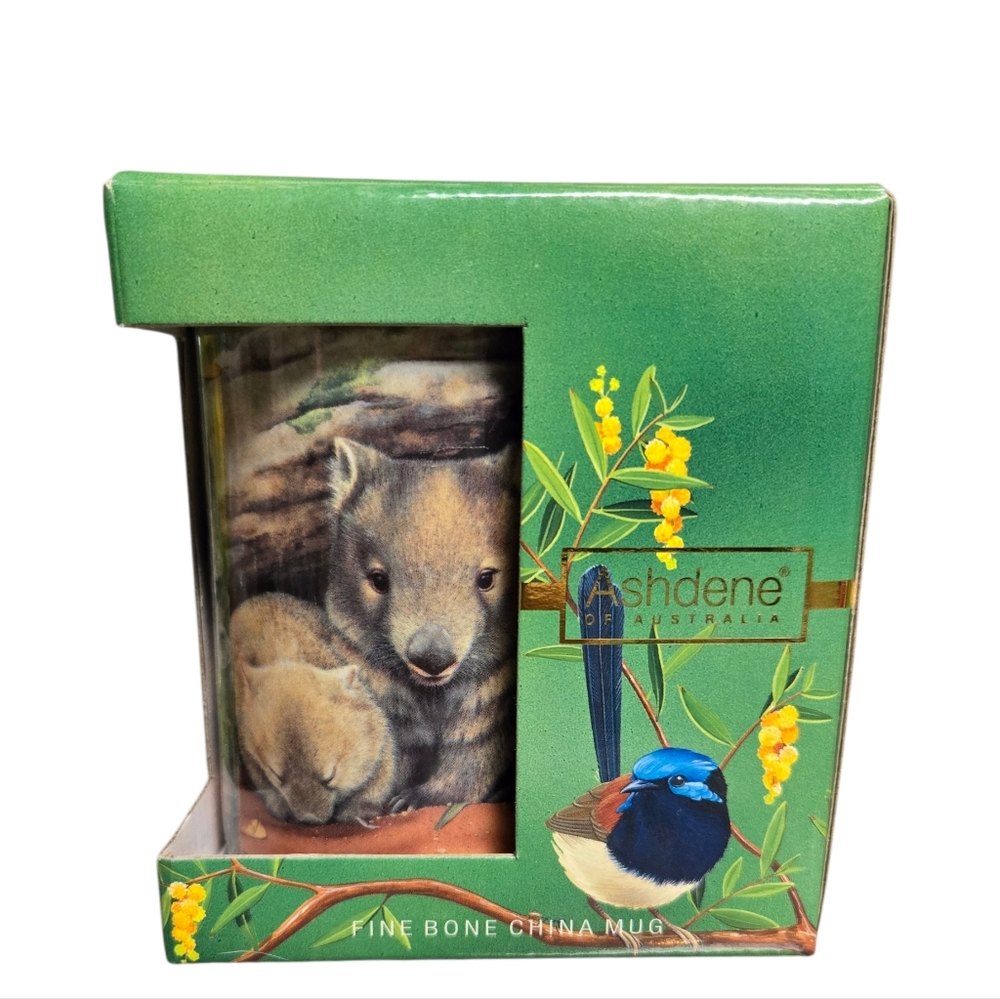 Ashdene Australian wombat 12 oz Fine Bone China Mug. Brand New